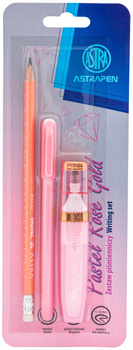 Zestaw piśmienniczy pastelowy Astrapen Rose Gold 3 elementy