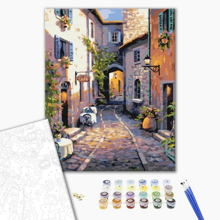 Malowanie po numerach BRUSHME 40x50 cm Cicha Ulica