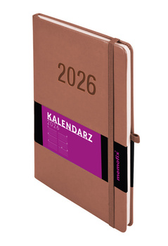 Kalendarz 2026 Memofix B5 TDW mocha mousse