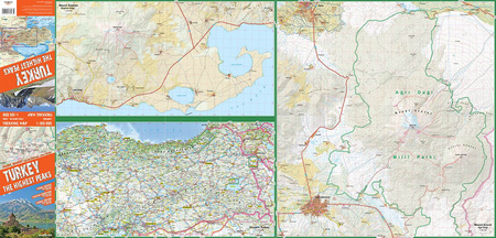 Turkey the Highest Peakstrekking map 1:100 000 laminat