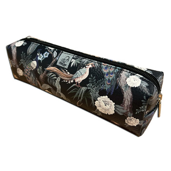 Piórnik szkolny młodzieżowy prostokąt kostka Botanique Pawie