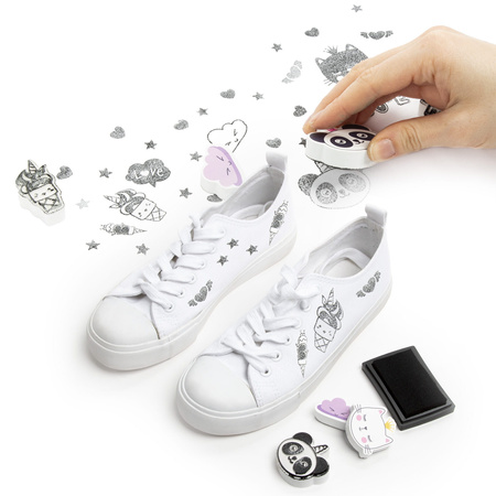 Zestaw stempli do dekoracji tkanin i obuwia Kidea