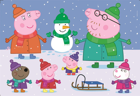 Puzzle 104 maxi super color Świnka Peppa 23752