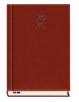 Terminarz 2026 dzienny Konsul B5 brązowy