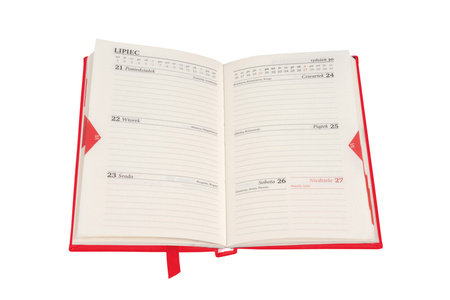 Kalendarz 2026 Colorfix A6 TDW czerwony