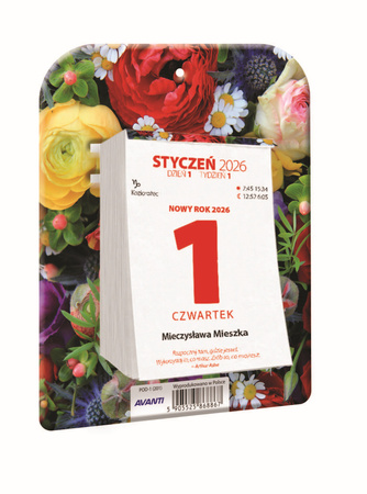 Podstawka pod Kalendarz Zdzierak 1szt.mix