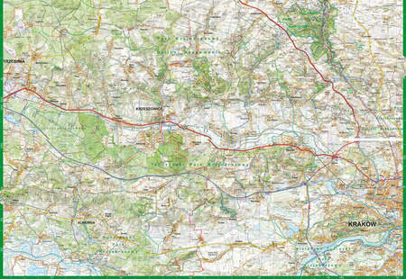 Jura Krakowsko-Częstochowska 2 cz. Południowa mapa turystyczna 1:52 000 laminat 2024