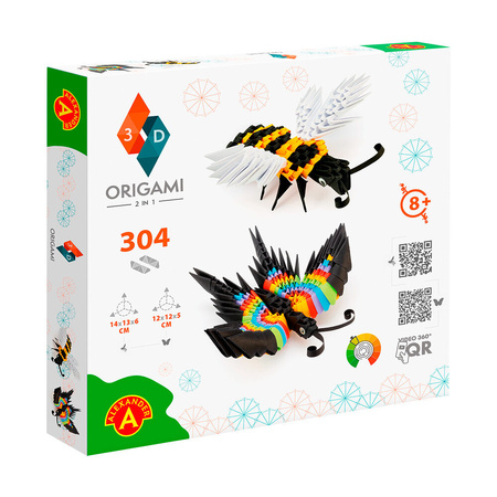 Origami 3D 2w1 Motyl, pszczoła