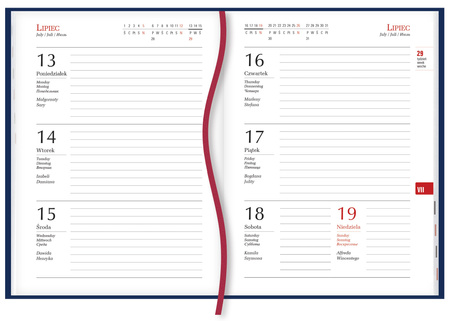 Terminarz 2026 Ola A6 tygodniowy 07