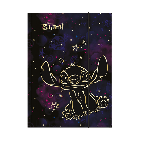 Teczka A4 z gumką Disney Gold Stitch wzór 2