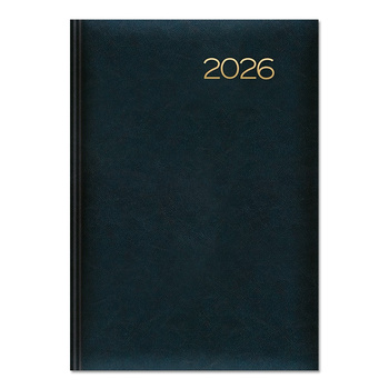 Kalendarz 2026 książkowy A5 dzienny granatowy SK2