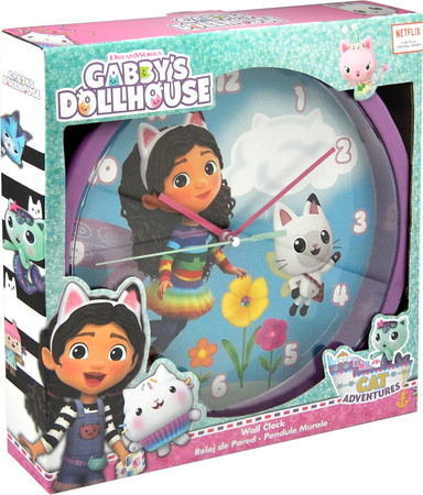 Zegar ścienny 25cm Gabby's Dollhouse GD00021