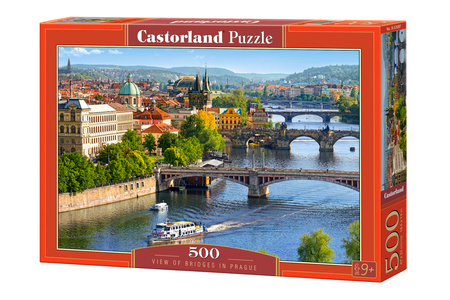 Puzzle 500 Widok na mosty Pragi  B-53087