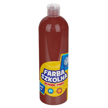 Farba szkolna Astra 500 ml brązowa