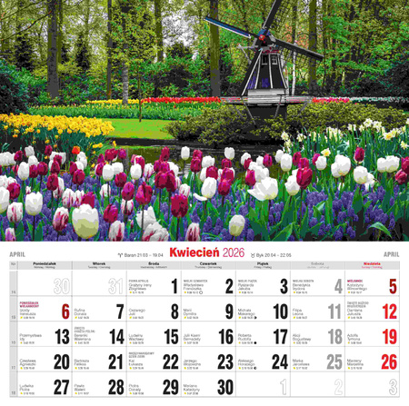Kalendarz 2026 Ogrody KD-12