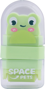 Gumka do ołówka z rolką oczyszczającą Space Pets 1 szt. mix