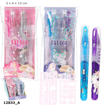 Zestaw żelopisów do tatuażu Ylvi z Jednorożcem 1szt.mix 12833A