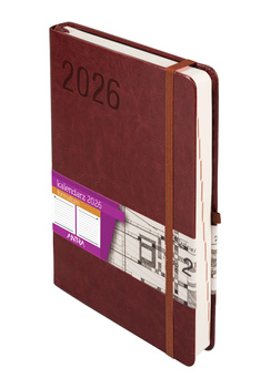 Kalendarz 2026 Formalizm A5 DNS brązowy