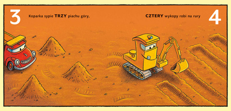 Koparka i cyfry. Snów kolorowych, placu budowy