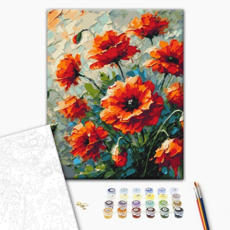 Malowanie po numerach BRUSHME 40x50 cm Maki