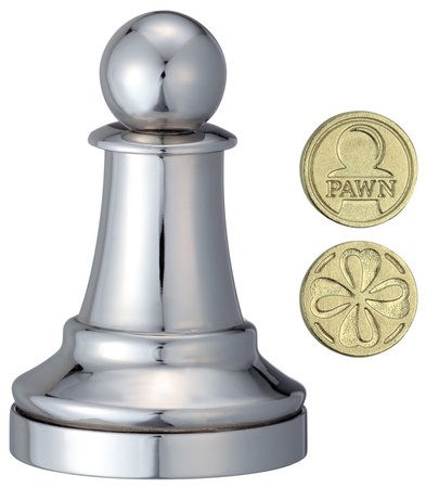 Łamigłówka Cast Pawn Pion Szachy Silver