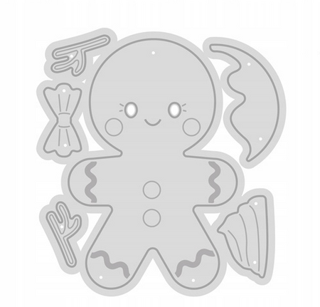 Zestaw wykrojników Piernikowy ludzik 6 szt.