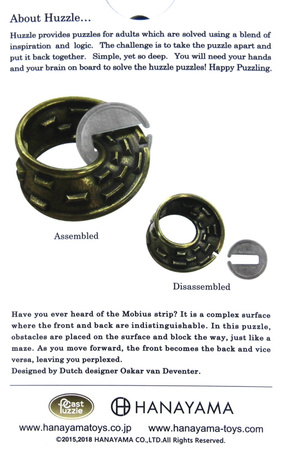 Łamigłówka Huzzle Cast Möbius poziom 4/6