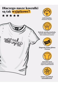 Koszulka męska Baśniowa Kraina #TataTeżCzyta granatowa XL