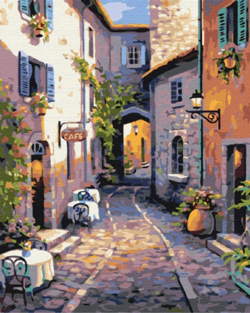 Malowanie po numerach BRUSHME 40x50 cm Cicha Ulica