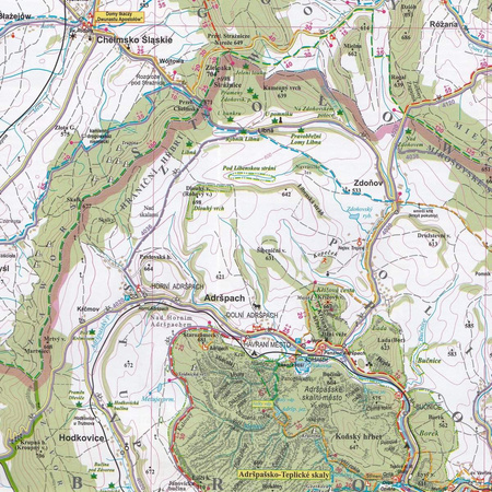 Góry Stołowe Broumovsko 1:50 000