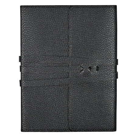 Notatnik wiązany ze sztucznej skóry czarny Peter Pauper Press