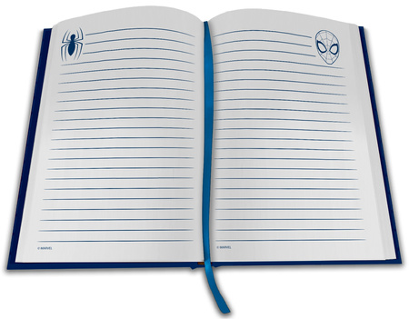 Notatnik z zegarkiem LCD Spiderman SPD7049