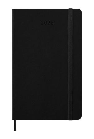 Kalendarz 2026 12M Moleskine L tygodniowy twarda oprawa czarny 13x21cm