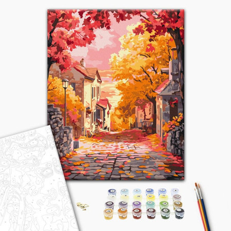 Malowanie po numerach BRUSHME 40x50 cm Jesienny Zachód Słońca