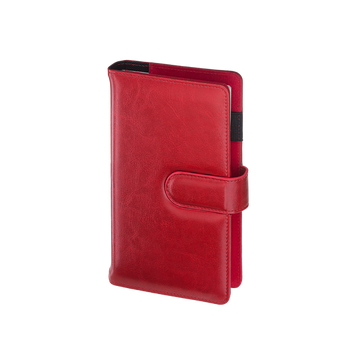 Kalendarz 2026 B6 dzienny magnetyczny czerwony KD45B-40