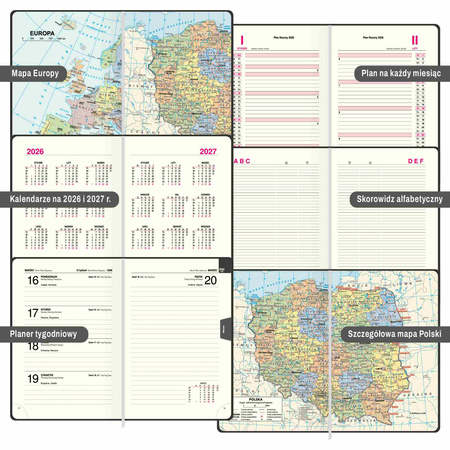 Terminarz 2026-2027 dwu-letni A5 1szt.mix