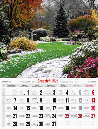 Kalendarz 2026 Krajobrazy Polski KSMS-1
