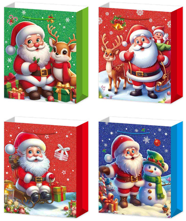 Torebki prezentowe BN 12 sztuk mix wzorów WK 22418 S