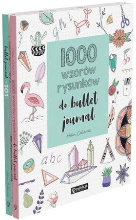 Pakiet Bullet journal. 101 pomysłów na zaplanowanie stron / 1000 wzorów rysunków do bullet journal