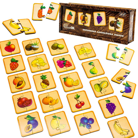 Łamigłówka drewniana Owoce