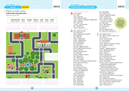 Język angielski. Karty pracy w szkole i w domu. Klasa 1
