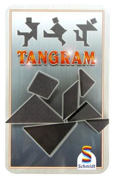 Gra Tangram w metalowej puszce