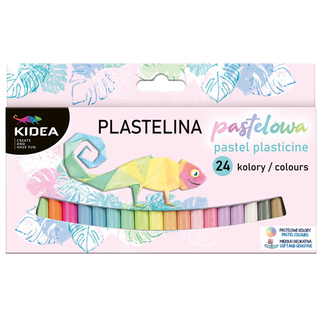 Plastelina pastelowa Kidea 24 kolory