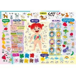 Podkładka na biurko dwustronna B3 angielski dla maluchów