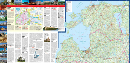 Litwa Łotwa map&guide PL laminat 2024