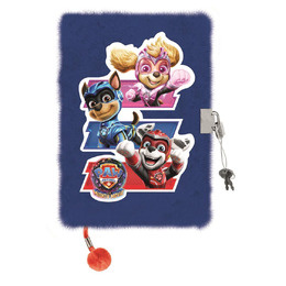 Pamiętnik A5 Włochacz z kłódką 3D Psi Patrol Unisex