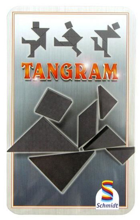 Gra Tangram w metalowej puszce
