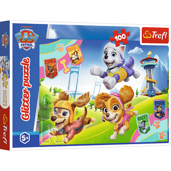 Puzzle 100 błyszczące psiaki Paw Patrol 14835