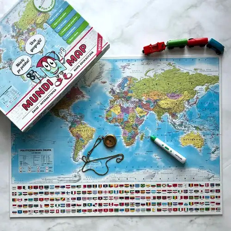 Interaktywna edukacyjna mapa świata dla dzieci MundiMap