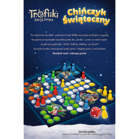 Gra Chińczyk Święta z rodziną Treflików 08595